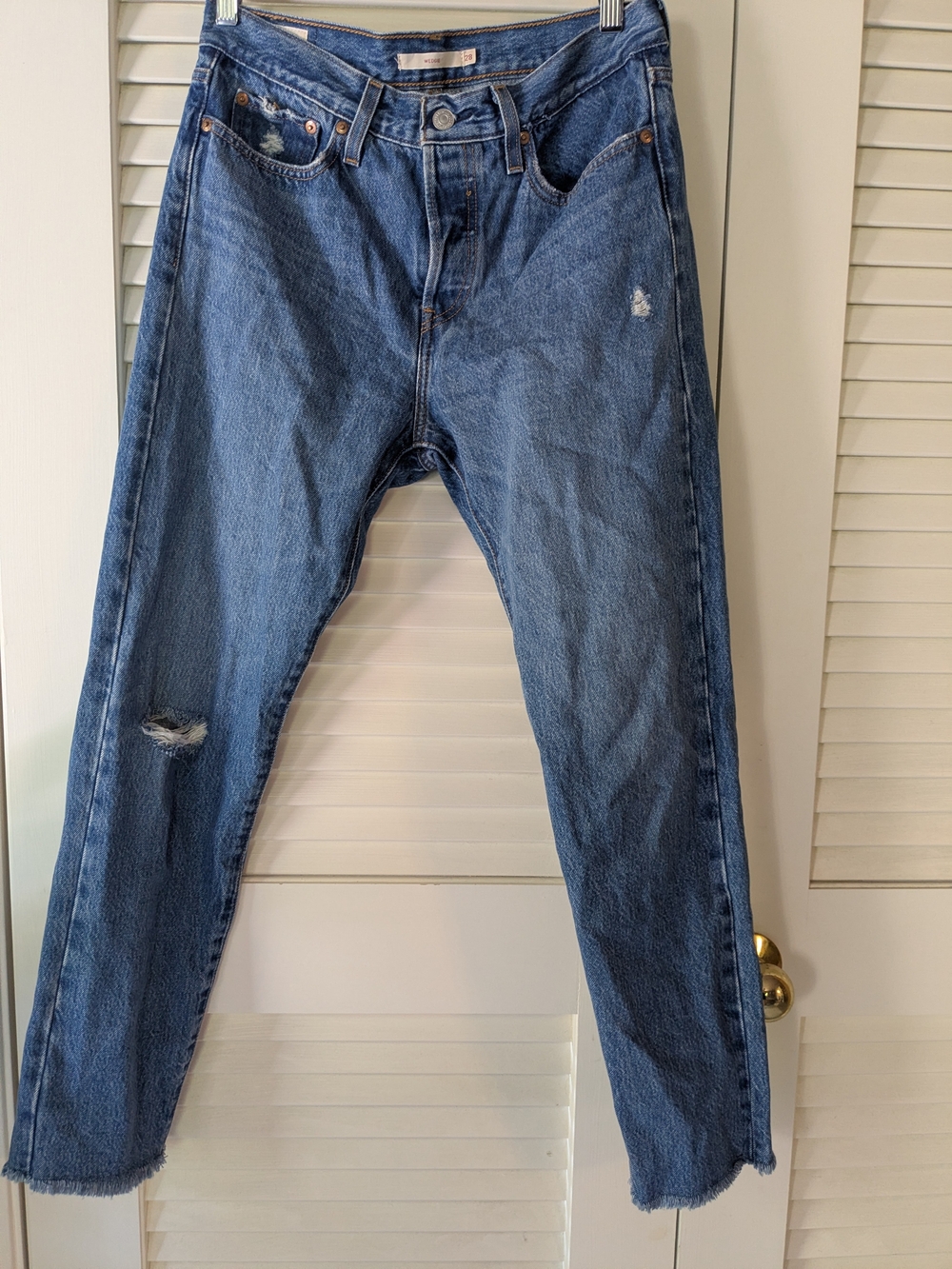 Levis Wedgie Straight Ankle Jeans